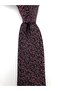 Black Light Burgundy Patterned Slim Tie - 2