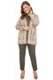 Women's Stone Floral Patterned Kilim Cardigan with Pockets - 2