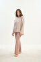 Women's Long Sleeve Knitwear Dusty Rose Pajama Set C8T5N1O61 - 4