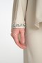 Stone Embroidered Beige Women's Hijab Dress 2-Piece Evening Dress Set - 6