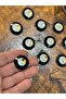 2.50cm Diameter 10Pcs Silver Color Stone Clothing Hobby Accessory Set - 2