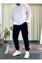 Men's Three Thread Raised Sweatpants with Elastic Legs