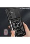 Galaxy S24 Fe Case Camera Protected Sliding Ring Armor Military Tank Protective Cover - 4