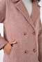 9113 Oversized wide cut wool long cashmere coat - salmon - 5