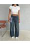 Zeo Basic Denim Baggy Pants Tint - 2