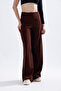 Side Zip Stretchy High Waist Wide Leg Pallazo Pants Sy401 - 2