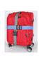 Travel Set of 3 Luggage Cover, 3 Luggage Belt, 3 Luggage Label - 3