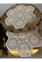 New Luxury Runner Living Room Coffee Table Tablecloth Living Room Set 5 Pieces (White)2025 - 3