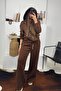 Bitter Brown Tracksuit Set - Pearl Lace Detailed - 3