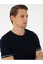 Navy Blue Slim Fit Crew Neck Knitwear T-Shirt 50303616-Vr033 - 2