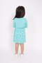 Girl's Dress with Flower Detail on the Chest - 4