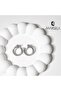 Silver Hoop Earring with Zircon Stone