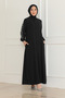New Season Black Stone-Detail Abaya - 7