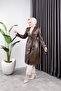 Women's Leather Pocket Belted Trench Coat - 5