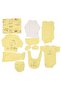 Unisex Yellow Best Friends Rabbit Patterned 10 Piece Hospital Discharge Set - 4
