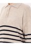 Ecru Comfort Fit Polo Neck Sweater 50300147-Vr019 - 7