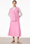 Pink Rayon Vest and Skirt Set