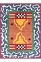 Aynur Collection Multicolored Abstract Shapes Detailed Decorative Carpet Aynur18 - 5