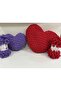 Heart Pillow Puffy Material 2 Pieces Puffy 87 Gray and 200 Gr. Bead Fiber Set - 4