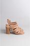 Seç 108 Genuine Leather Heel Sandals (Heel Height: 9 cm) Mink - 4