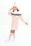 Girl's Dress Embossed Butterfly Embroidered Beret and Scarf Set of 3 - 3