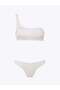 Tek Omuz Bikini Takımı - Ekru - 3