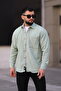 Men's Oversize Velvet Shirt Lapel Long Sleeve Winter Shirt