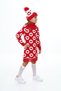 Girl's Winter Dress Heart Print Lace Beanie and Neck Collar Set of 3 - 6