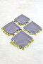 Gray Gold Chiffon Halay Handkerchief 5 Pieces, Bride Groom Wedding Henna Circumcision Engagement Bride - 2