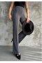Scuba Crepe Fabric High Waist Grided Licra Pants - 5