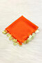 Orange Gold Chiffon Halay Handkerchief 10 Pieces, Bride Groom Wedding Henna Circumcision Engagement Bride - 4