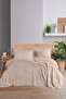 Boutique Chenille King Size Bedspread Leaf Cappicuno - 2
