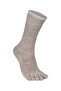 Bruges Merino Wool Prevents Fungus and Odor Toe Socks 1 Pair Pack Cream - 8