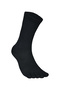 Bruges Merino Wool Prevents Fungus and Odor Toe Socks 1 Pair Pack Black - 6