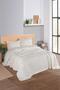 Boutique Chenille King Size Bedspread Leaf Ecru