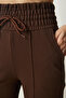 Basic Knitted Sweatpants with Pockets Brown Lxr0003 - 5