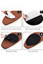 2 Pairs - Leather, Stiletto Shoe Bottom Self-Adhesive, Slip, Fall Prevention Insoles, Pad - 5