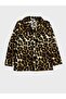 Girl's Suede Fabric Brown Leopard Pattern Shirt Collar Buttoned Long Sleeve Winter Pajama Set - 5