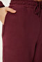 Hooded Shardonlu Top and Bottom Set Claret Red Lfn0076 - 5