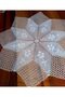 100 cm Lace Fiskos Tablecloth - Handcrafted and Coffee Table Medium - 7