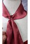 Ronja Satin Tie Scarf Neck Warmer Burgundy - 5
