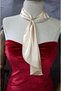 Ronja Satin Tie Scarf Neck Warmer in Nude Color - 3