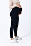 Thermal Hooded Warm Stretchy Waist Adjustable Winter Maternity Leggings - 4