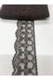 Lace / Lace with Frills / 2 Meters Long / 6 cm Wide / Brown