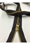 Iron Tooth Zipper 100 Cm Two Way Brown Color - 3