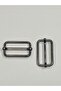Bag Slider / Adjustment Buckle / Set of 2 / 4 Cm Anthracite