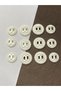 Trench coat jacket button set / off white