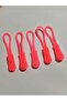 Zipper Gloves Set of 10 Neon Pink - 3