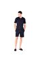 Shorts T-Shirt Pajama Set Navy Blue - 2