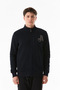 3 Yarn Letters Printed Zippered Stand Collar Sweatshirt - 8